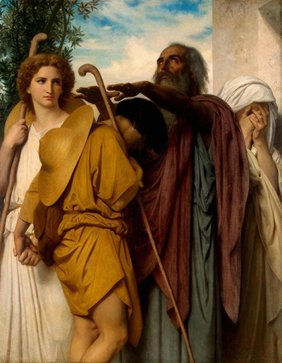 Tobias Receives his Father's Blessing William-Adolphe Bouguereau